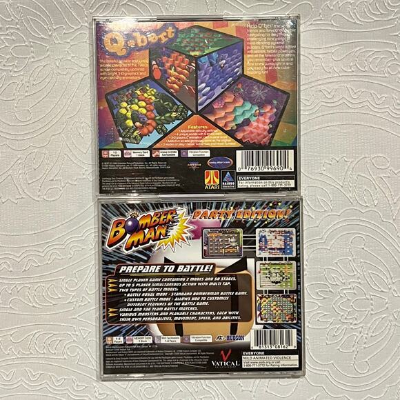 Qbert and Bomberman Party Edition for PS1 Playstation 1 - Picture 2 of 8